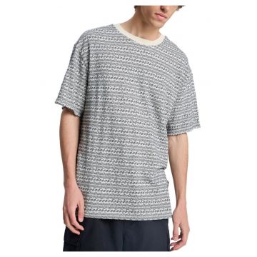 Tricou din bumbac cu model abstract Okano