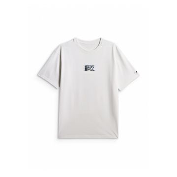 TRICOU  MEN'S LOOSE T-SHIRT 26TTSHM3334-10 - Alb