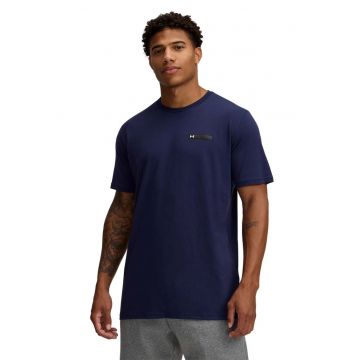 Tricou relaxed fit cu logo discret - Bleumarin