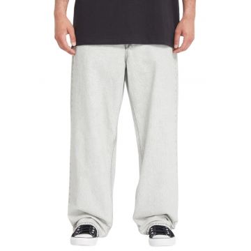 Blugi cu aspect decolorat si croiala relaxed fit