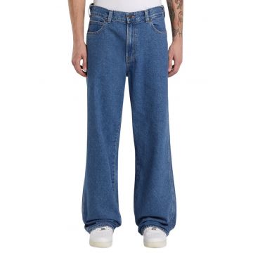 Blugi regular fit cu croiala ampla