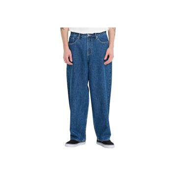 Blugi relaxed fit din bumbac cu 5 buzunare