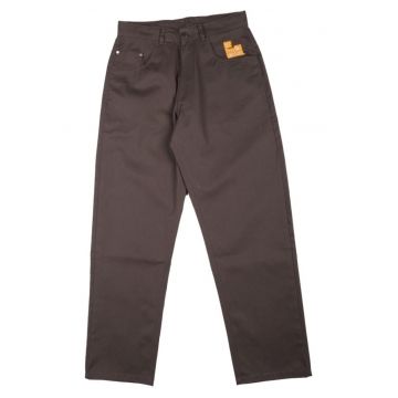 Blugi uni relaxed fit cu talie inalta