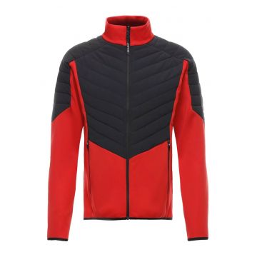 Bluza barbati  Mevo Full Zip Mid - Rosu/Negru