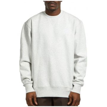 Bluza din amestec de bumbac cu mansete si guler striate