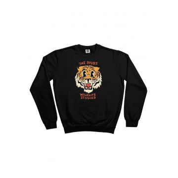 Bluza sport cu imprimeu grafic si text