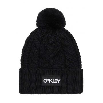 Caciula dama  Harper Pom-Negru/Alb