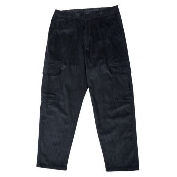 Pantaloni cargo cu aspect catifelat