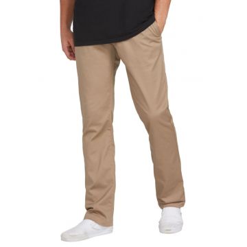 Pantaloni chino din amestec de bumbac cu croiala dreapta