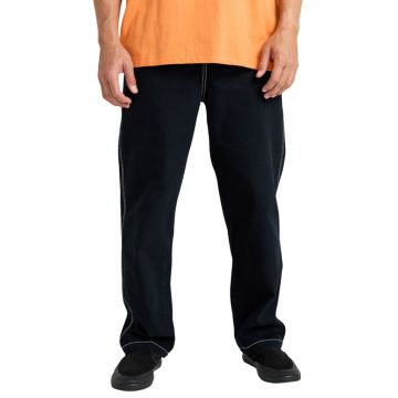 Pantaloni drepti uni cu talie medie