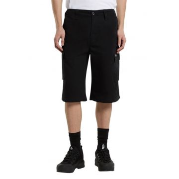 Pantaloni scurti cargo din bumbac cu fermoar