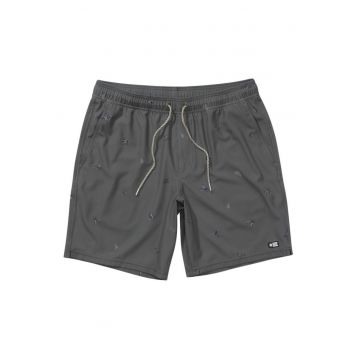 Pantaloni scurti de baie cu detalii tropicale