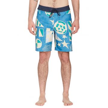 Pantaloni scurti de baie cu imprimeu grafic