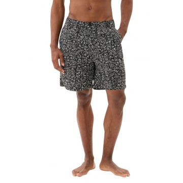 Pantaloni scurti de baie imprimati cu buzunar cu fermoar la spate