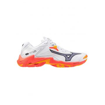 Pantofi volei  Wave Lightning Z8 FW 2025-Alb/Portocaliu-
