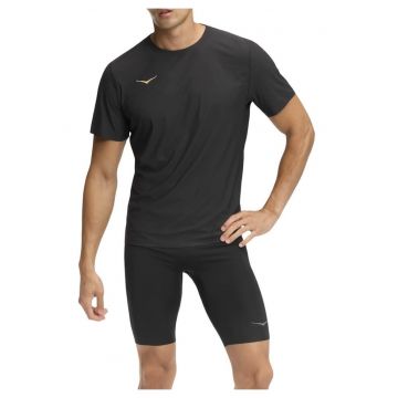 Tricou alergare barbati  Airolite Short Sleeve 2.0 FW 2025 - Negru/Auriu