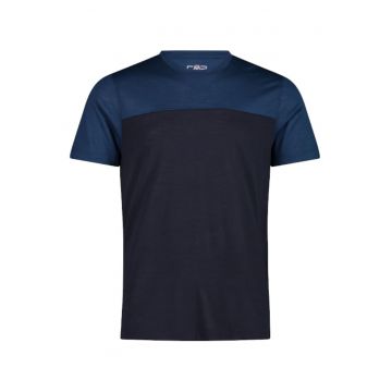 Tricou barbati  Unlimitech Performance Merino - albastru/negru