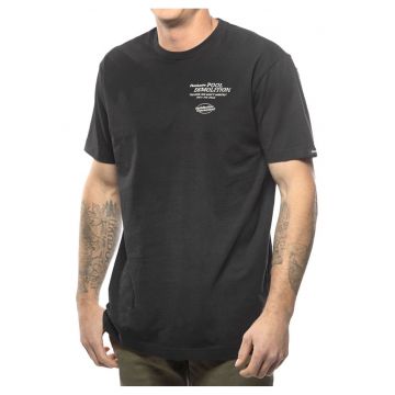 Tricou cu model grafic si decolteu rotund