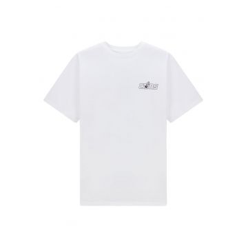 Tricou din bumbac cu imprimeu grafic pe partea din spate