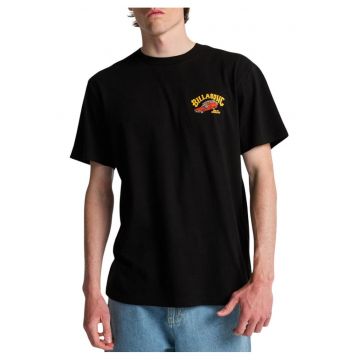 Tricou la baza gatului cu imprimeu grafic pe spate