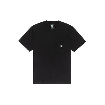 Tricou regular fit la baza gatului cu buzunar