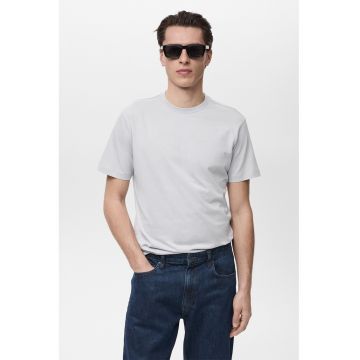 Tricou slim fit de bumbac - Gri deschis