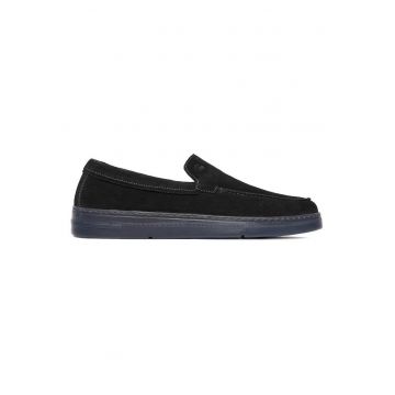 barbati - Raw - piele naturala - negru - varf rotund - Negru