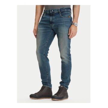 Blugi Raw - slim fit -bumbac - Albastru