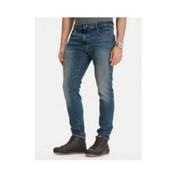Blugi Raw - slim fit -bumbac - Albastru