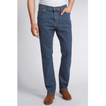 Blugi regular fit - Albastru inchis