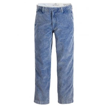 Blugi regular fit cu aspect de catifea
