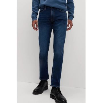Blugi slim fit elastici - Albastru inchis