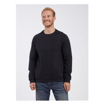 Bluza de trening din amestec de bumbac cu decolteu la baza gatului