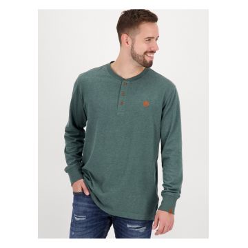 Bluza henley cu logo discret