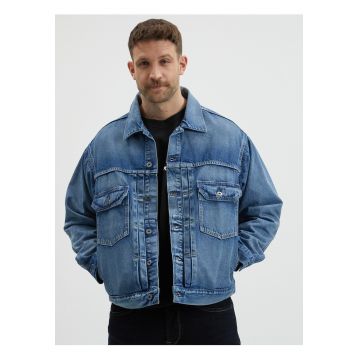 Geaca din denim supradimensionata -
