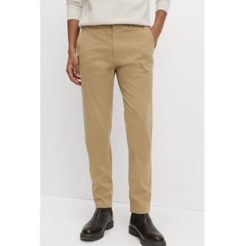 Pantaloni chino cu buzunare laterale - Bej