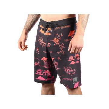 Pantaloni de baie cu imprimeu - Negru