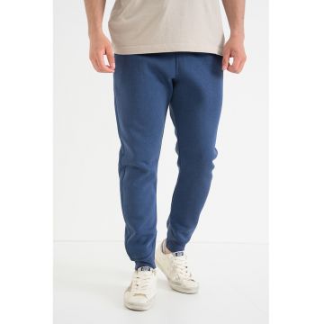 Pantaloni de trening cu snur in talie Premium Core - Albastru oceanic
