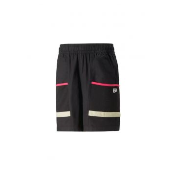Pantaloni scurți Cargo  Downtown - negru - poliester - Negru