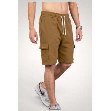 Pantaloni scurti Cargo pentru Barbati din Bumbac premium - Maro