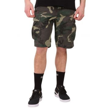Pantaloni scurti cu imprimeu camuflaj