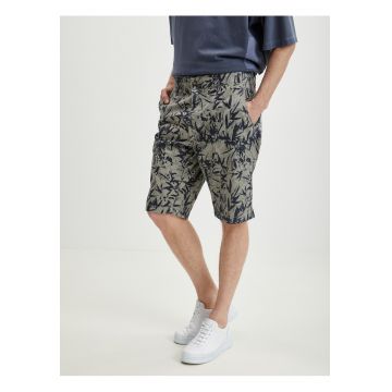 Pantaloni scurti cu imprimeu tropical