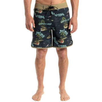 Pantaloni scurti de baie Surfsilk Scallop - cu motive tropicale