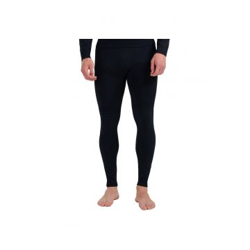 Pantaloni sport barbati  termoactivi - negru - poliamida/poliester/elastan -