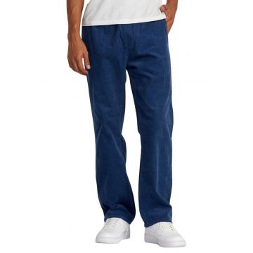 Pantaloni uni cu elastic in talie