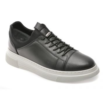 Pantofi GRYXX negri, BS3810, din piele naturala