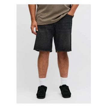 Plus Pantaloni scurti de blug barbati big sizes - cu talie inalta - din bumbac - Relaxed Fit - Tony