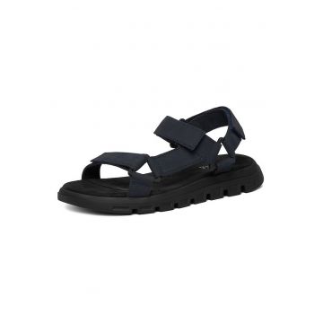 Sandale barbati  bleumarin - piele naturala - sistem inchidere Velcro -