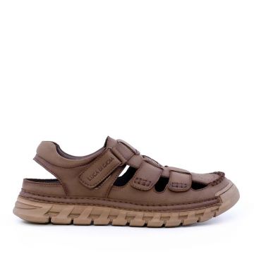 Sandale închise bărbați Benvenuti kaki din piele 1321BS1010KA
