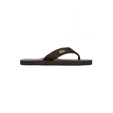 Slapi barbati  piele ecologica - maro - material interior sintetic